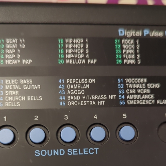 800 Rap Master Keyboard - White and Purple - Picture 5 of 7